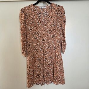 Zara Floral Empire Waist Dress